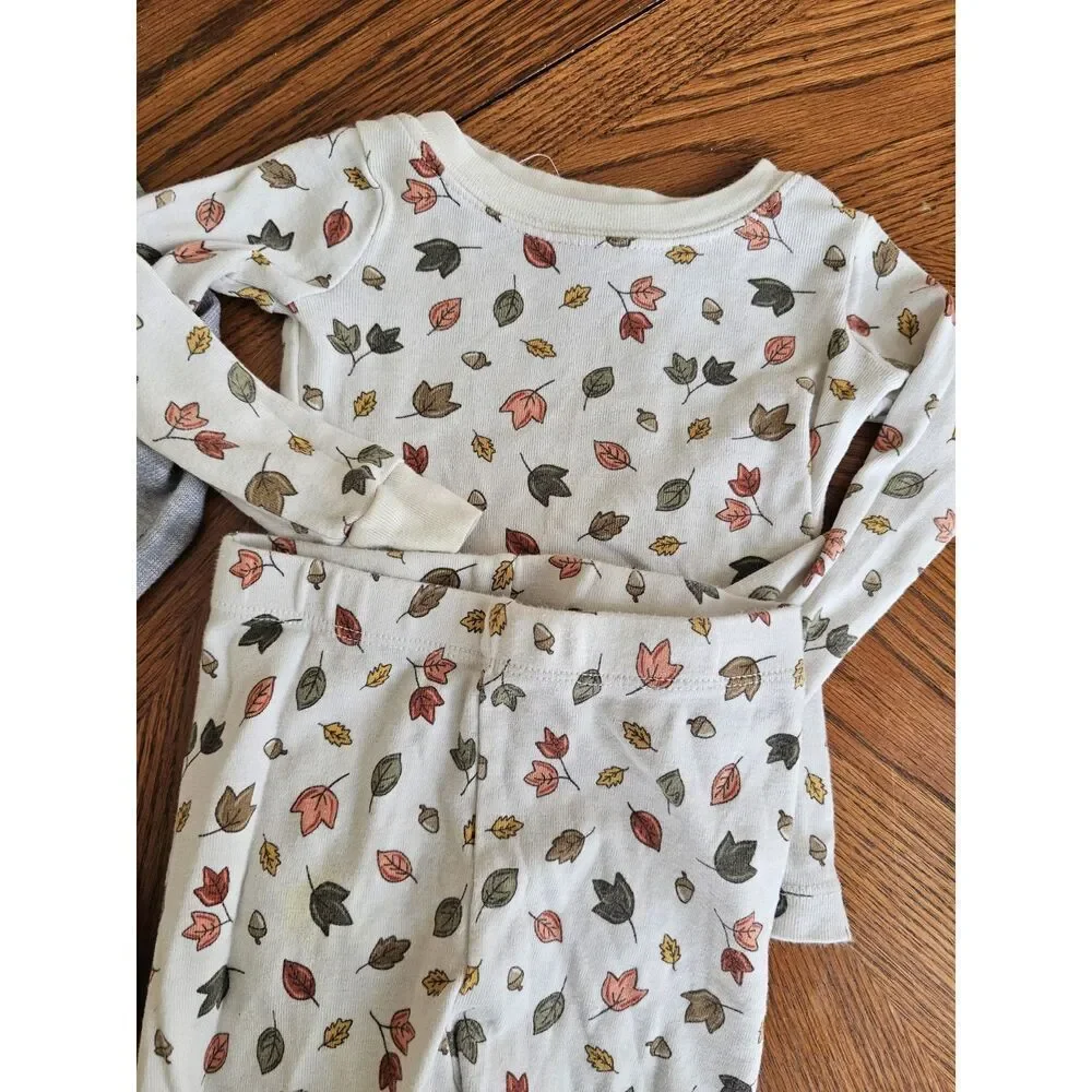 Toddler Girls Pajamas Size 18 Months Lot Bundle Of 2 Fall Autumn‎ Halloween Pjs